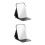 2Pcs Black PU Foldable Makeup Mirror with Portable Stand 4