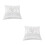 2Pcs Satin and Polyester Ring Pillow White Wedding Cushion for Bride 7