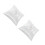 2Pcs Satin and Polyester Ring Pillow White Wedding Cushion for Bride 8