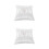 2Pcs Satin and Polyester Ring Pillow White Wedding Cushion for Bride 9