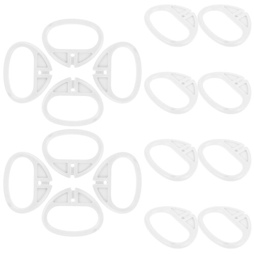 80Pcs Comfortable White PP Pull Ring Handle for Music Box Repair 2