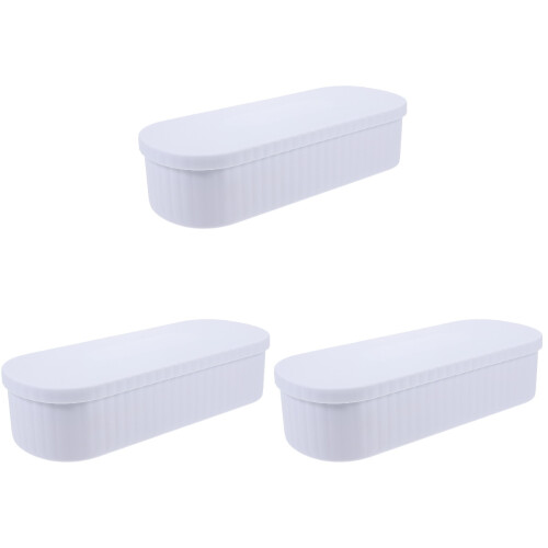 3Pcs Makeup Brush Cleaner Boxes Portable White Cleaning Box for Home 2