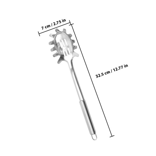 2pcs Silver Pasta Ladle For Scooping Ingredients While Cooking 1