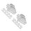 20Pcs Silver Iron Shelf Brackets for Wood Trays Versatile DIY Fixation 8