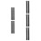 10Pcs Black ABS Professional Roller Skate Straps for Snowboard Fixing 4