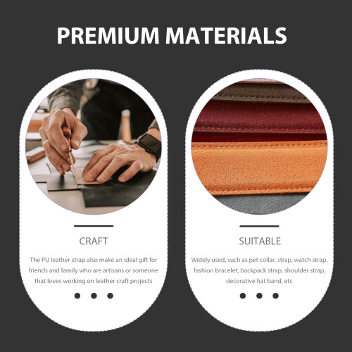 Leatherette Sheets Strap Suede Bottom 1pcs 2
