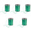 Green Plastic Party Packaging Ribbon Decorative Curling Ribbon 4
