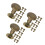 30Pcs Durable Golden Round Flat Head Binding Screws for Craft Projects 5