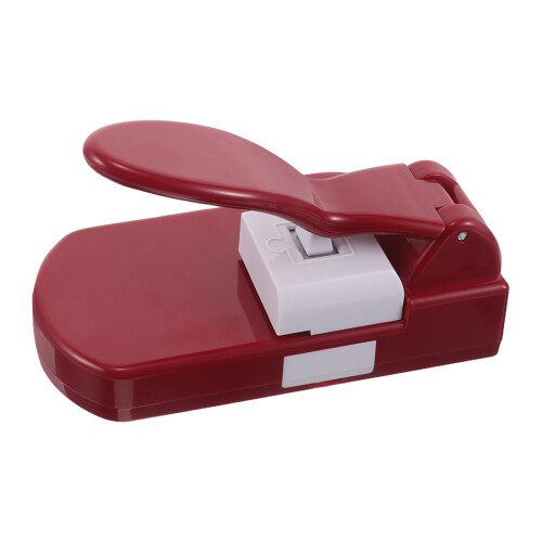 2Pcs Compact Red Puzzle Embossing Machine for Kids DIY Projects 2