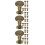 30Pcs Durable Golden Round Flat Head Binding Screws for Craft Projects 7