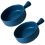 2 Pcs Round Ceramic Baking Tray With Handle For Home Kitchen (Blue) 5