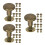 30Pcs Durable Golden Round Flat Head Binding Screws for Craft Projects 9