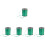 Green Plastic Party Packaging Ribbon Decorative Curling Ribbon 5