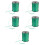 Green Plastic Party Packaging Ribbon Decorative Curling Ribbon 6