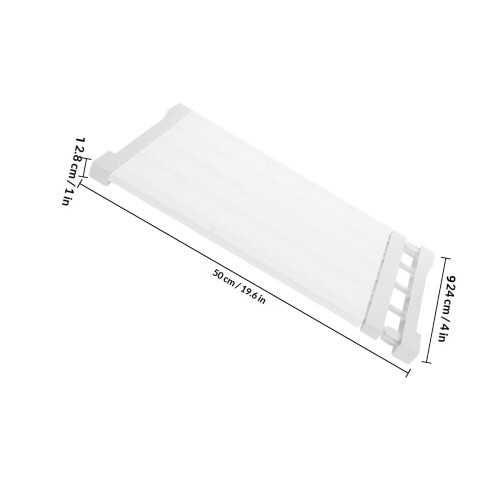 Verstellbarer Organizer Aus & PP, Weiß 1