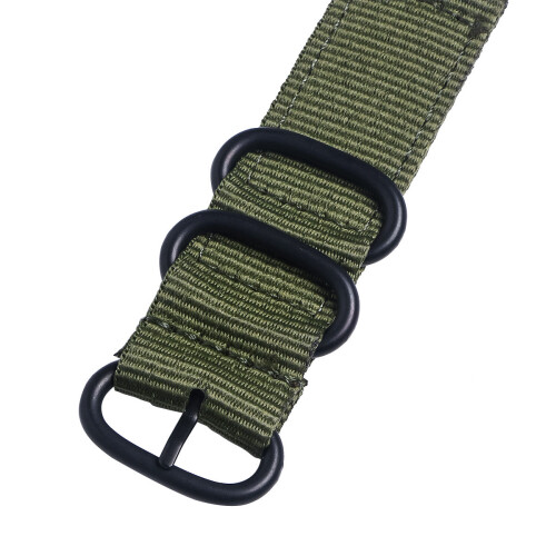 1pcs Watch Band For Men's 20mm Width 2mm Thickness In Black 2