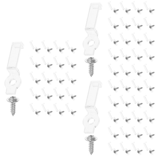 300Pcs Outdoor LED Light Clips Mounting Brackets One Side Fixing Clips
