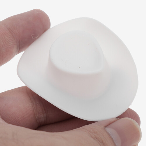 20Pcs Lightweight Mini Cowboy Hats Plastic Small Hat for Doll Decor 2