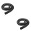 2Pcs Durable Black Rubber Insulation Sleeve Flexible for Outdoor Use 7