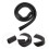 2Pcs Durable Black Rubber Insulation Sleeve Flexible for Outdoor Use 9