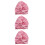 3Pcs Satin Bath Cap Pink Elastic Sleep Bonnet Multipurpose 4