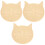 3Pcs Beige Cat Feeding Pad Claw-Resistant Litter Mat for Pets 3