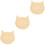 3Pcs Beige Cat Feeding Pad Claw-Resistant Litter Mat for Pets 5