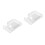 2Pcs Home Waterproof Plug Box Transparent with Adhesive Hook Design 6