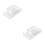 2Pcs Home Waterproof Plug Box Transparent with Adhesive Hook Design 8