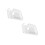 2Pcs Home Waterproof Plug Box Transparent with Adhesive Hook Design 9