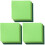 54Pcs Green Polyester Felt Sheets for Children DIY Craft Handmade Work 4