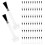 300Pcs Replacement Nail Polish Brush Kit Soft Plastic Bristles Black 3
