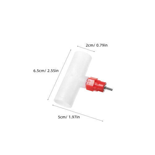 40Pcs Automatic Chicken Waterer Nipples Plastic Poultry Drinker White 2