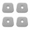 4Pcs Ergonomic Grey Ear Pillow with Hole for Piercing Support and Care 7