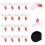 40Pcs Automatic Chicken Waterer Nipples Plastic Poultry Drinker White 8