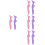 4 Pack Makeup Aid Tool Eye Liner Stencil Reusable Eyeliner Silicone 7