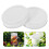 100Pcs Tinplate Mason Jar Lids Reusable White Canning Jar Caps 2
