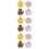 72Pcs Colorful Cake Wrapper Adornments Easy Assemble for 8