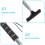Extendable Car Windshield Cleaner Black Rearview Mirror Wiper Tool 9