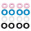 48Pairs Lightweight Silicone Glasses Frame Holders Assorted 2