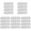100Pcs Tinplate Mason Jar Lids Reusable White Canning Jar Caps 9
