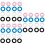 48Pairs Lightweight Silicone Glasses Frame Holders Assorted 7