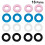 48Pairs Lightweight Silicone Glasses Frame Holders Assorted 10