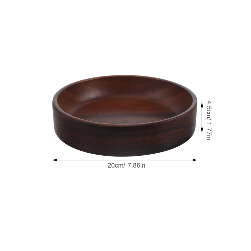 Rustic Brown Wood Serving Bowl Multipurpose Kitchen Fruit Bowl 1