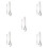10Pcs Stainless Steel Snail Tong and Fork for 7
