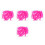 96Pcs Pink Durable Silicone Replacement Pads for Eyelash Curler Set 4