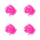 96Pcs Pink Durable Silicone Replacement Pads for Eyelash Curler Set 5