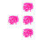 96Pcs Pink Durable Silicone Replacement Pads for Eyelash Curler Set 8