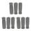 9Pcs Replacement Cane Grip Soft Sponge Non-Slip Grey Hand Cushion 8