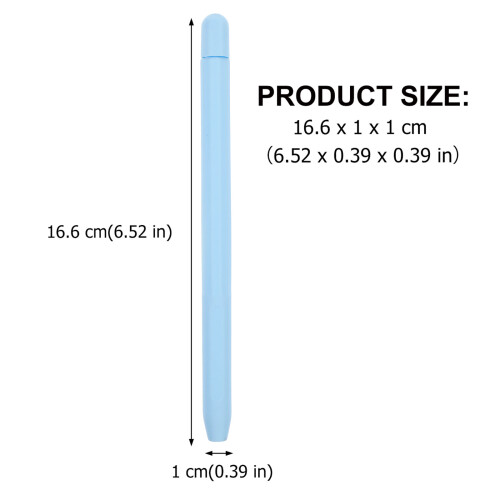 Blue Silicone Stylus Pen Case Cover Slip-Resistant Protective Sleeve 1